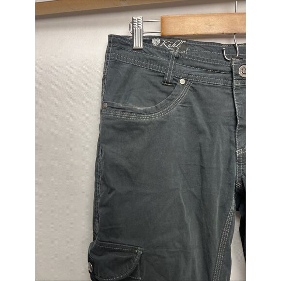 Kuhl Splash Roll Up Womens 6 Reg Black Hiking Cargo Camping Pants Gorpcore Sport - Picture 4 of 12